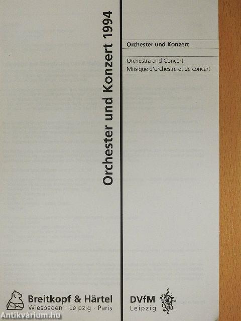 Orchester und Konzert 1994