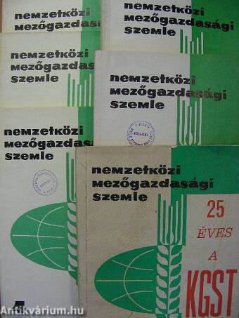 Nemzetközi Mezőgazdasági Szemle 1974/1-6.