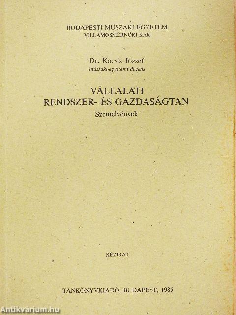 Vállalati rendszer- és gazdaságtan