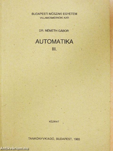 Automatika III.