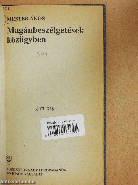 Magánbeszélgetések közügyben
