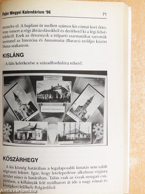 Fejér Megyei Kalendárium 1996.