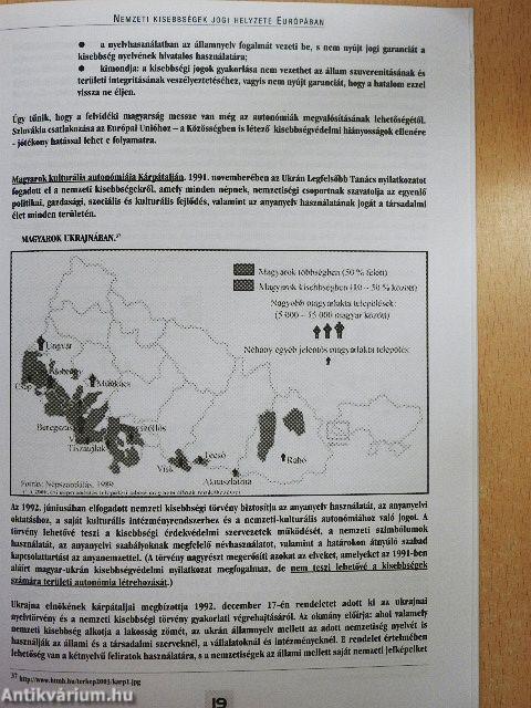 Nemzeti kisebbségek jogi helyzete Európában