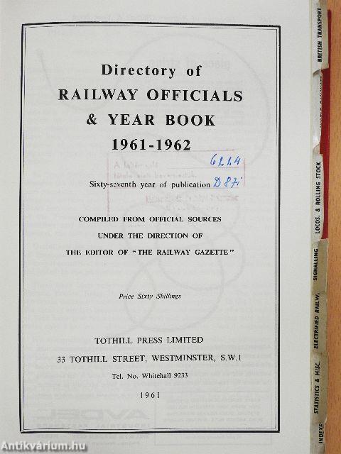 Directory of Railway Officials & Year Book 1961-1962
