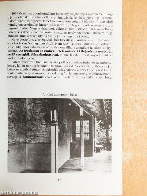 Irodalom a tizennégy éves diákoknak