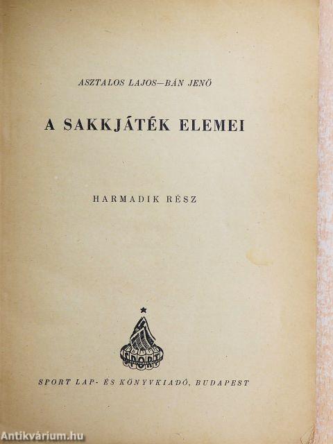 A sakkjáték elemei III.