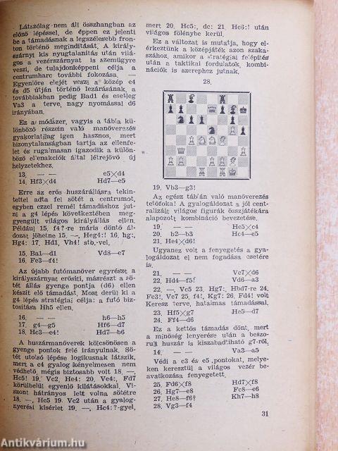 A sakkjáték elemei III.