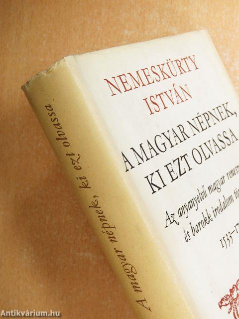 A magyar népnek, ki ezt olvassa