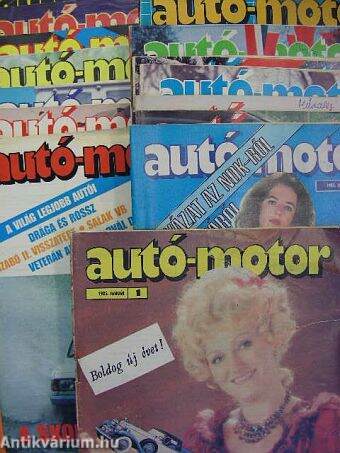 Autó-Motor 1985-1986., 1991. (vegyes számok) (17 db)