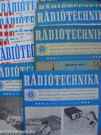 Rádiótechnika 1986., 1988., 1996-1998. (vegyes számok) (11 db)