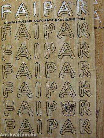 Faipar 1988. (nem teljes évfolyam)