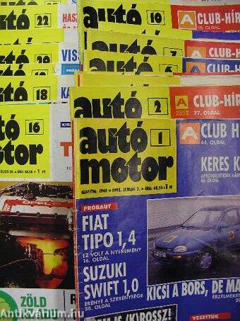 Autó-Motor 1992. (nem teljes évfolyam)