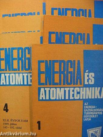 Energia és atomtechnika 1989. január-december