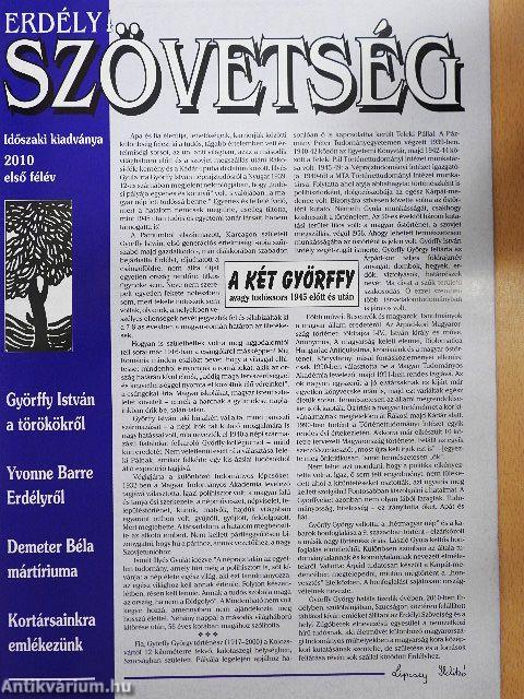 Erdélyi szövetség 2010/I.