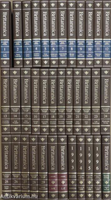 The New Encyclopaedia Britannica Volume 1-29./Index I-II./Britannica world data1993./Britannica Book of the Year 1993., 1994., 1995./Propaedia Outline of Knowledge