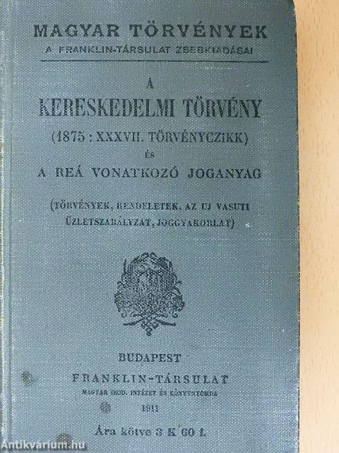 A kereskedelmi törvény