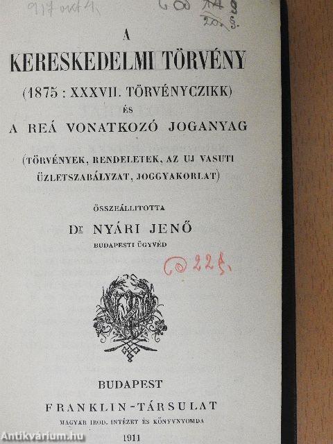 A kereskedelmi törvény