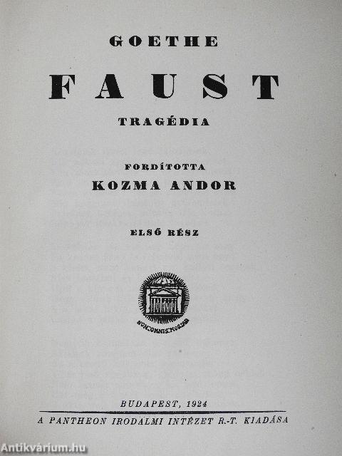 Faust I-II.