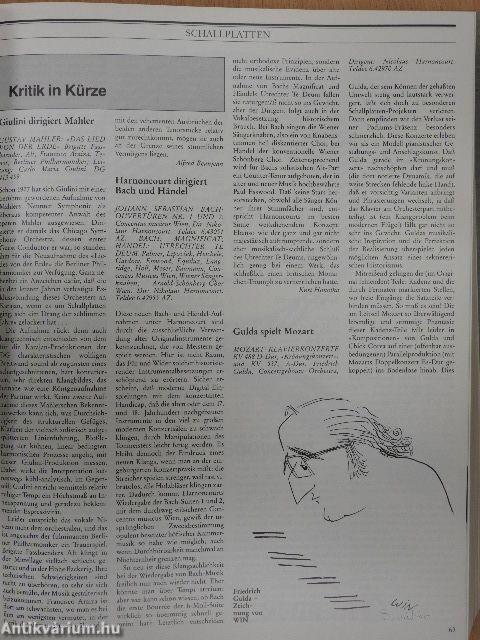 Opernwelt Januar-Dezember 1985