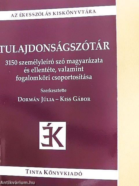 Tulajdonságszótár