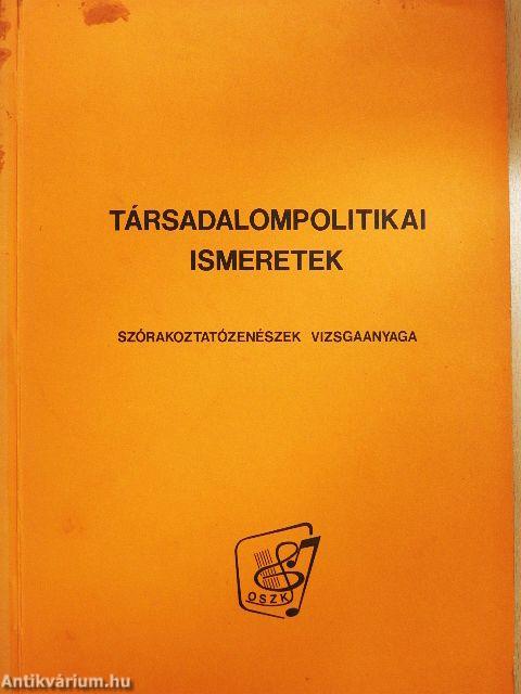Társadalompolitikai ismeretek