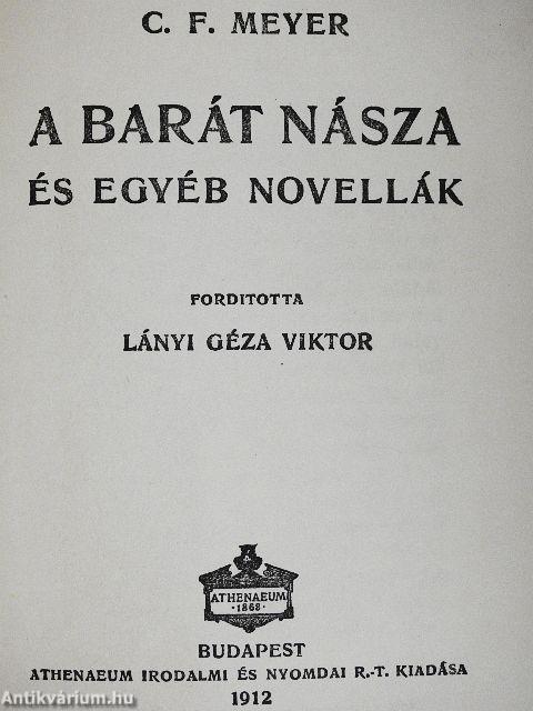 A barát násza és egyéb novellák