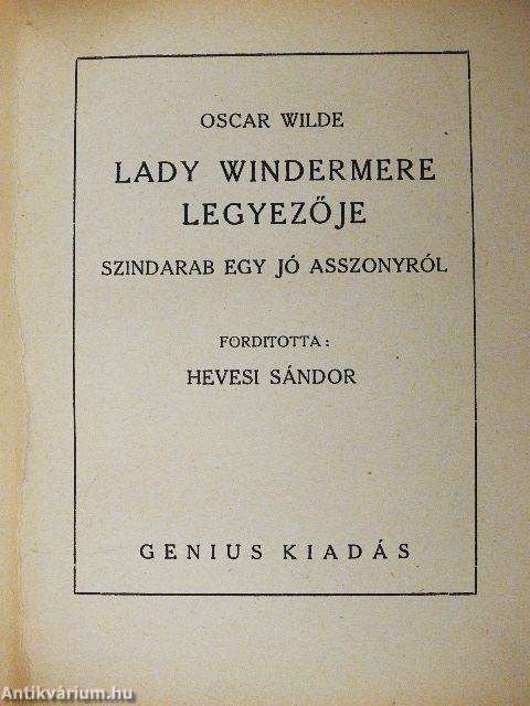 Lady Windermere legyezője