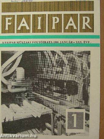 Faipar 1980. (nem teljes évfolyam)