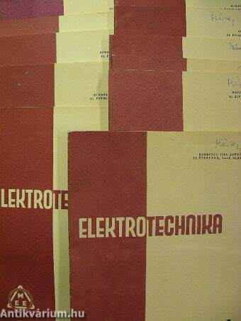 Elektrotechnika 1988. január-december