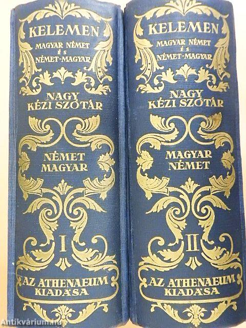 Német-magyar és magyar-német nagy kézi szótár I-II.