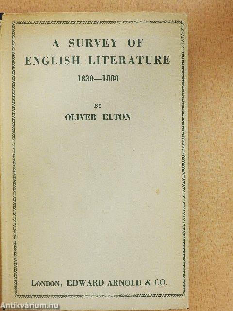 A Survey of English Literature I-II.