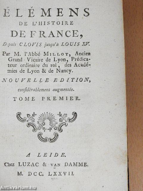 Élémens de L'Histoire de France I.