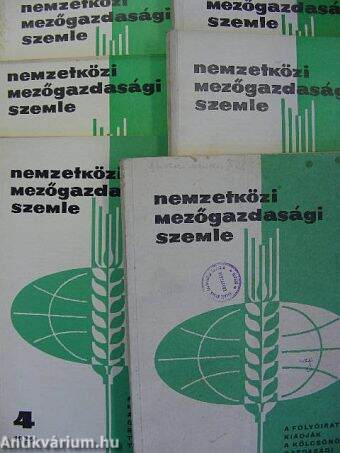 Nemzetközi Mezőgazdasági Szemle 1975/1-6.