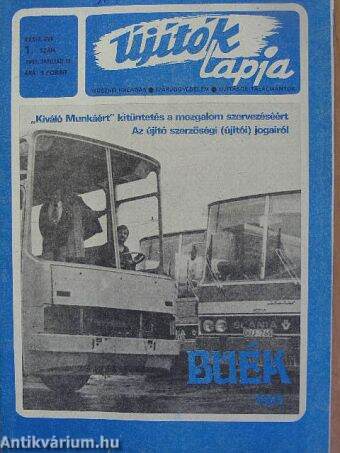 Újítók Lapja 1981. (nem teljes évfolyam)