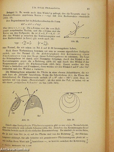 Die Mathematik des Naturforschers und Ingenieurs VII.