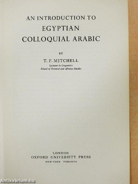 An Introduction to Egyptian Colloquial Arabic