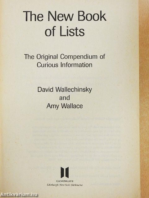 The New Book of Lists