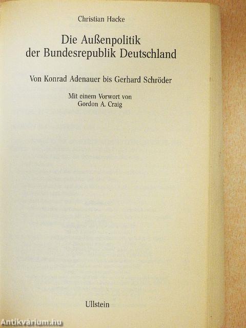 Die Außenpolitik der Bundesrepublik Deutschland