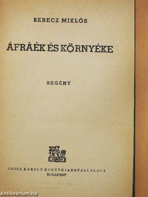 Áfráék és környéke