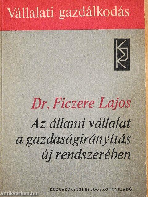 Az állami vállalat a gazdaságirányítás új rendszerében