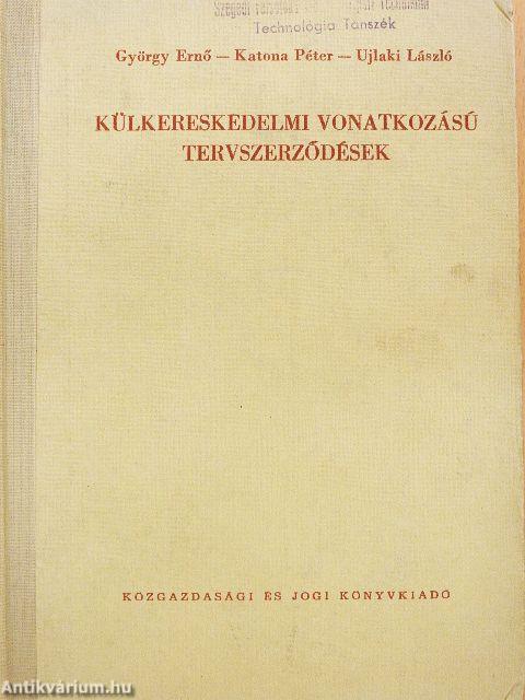 Külkereskedelmi vonatkozású tervszerződések