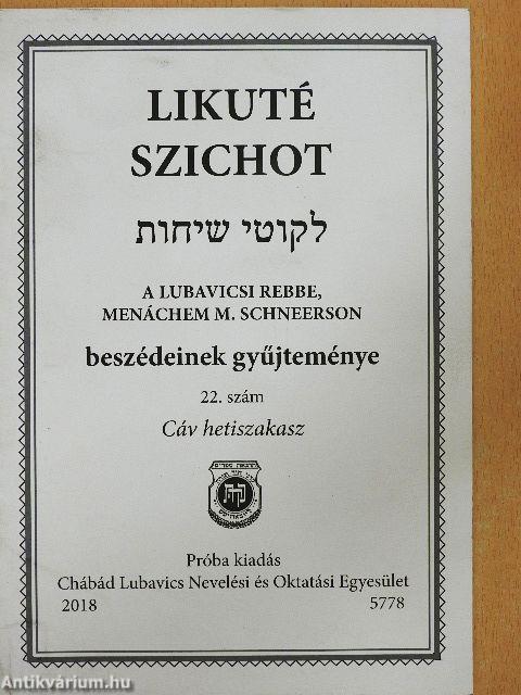 Likuté Szichot 22.