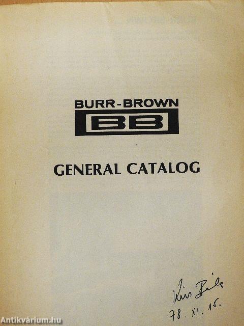 Burr-Brown 1979 General Catalog