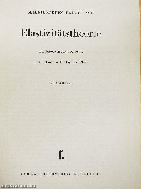 Elastizitätstheorie