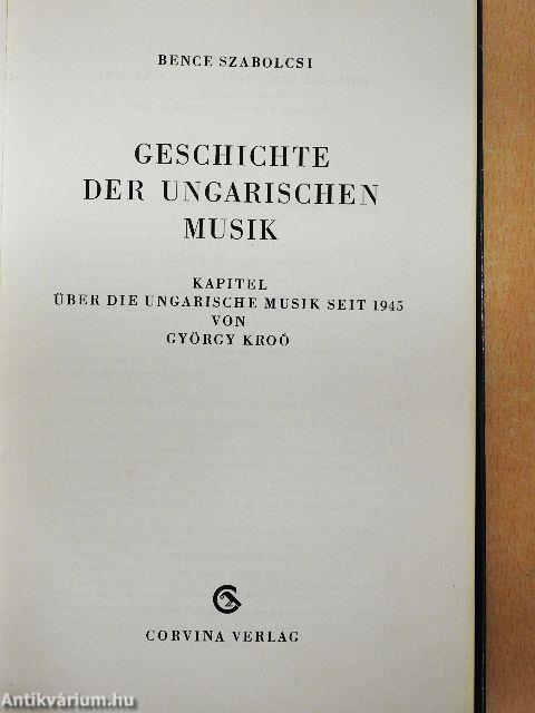 Geschichte der Ungarischen Musik