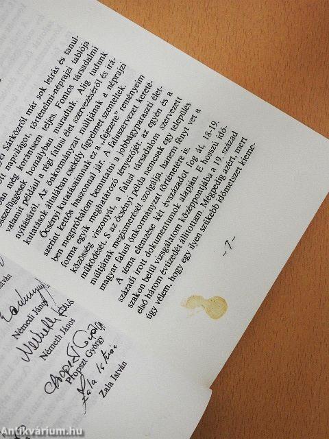 Őcsény régi faluszervezete