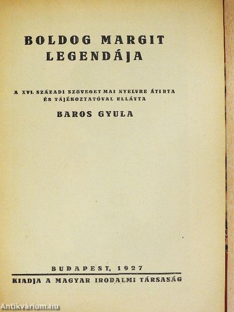 Boldog Margit legendája
