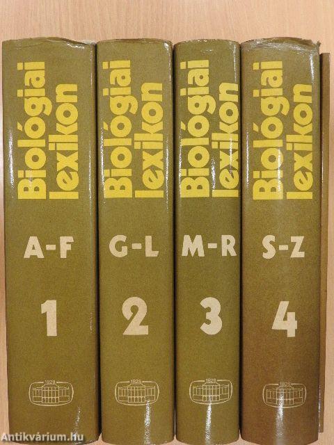 Biológiai lexikon 1-4./Kiegészítő az 1-4. kötethez