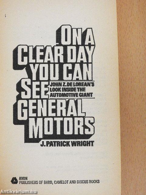 On A Clear Day You Can See General Motors