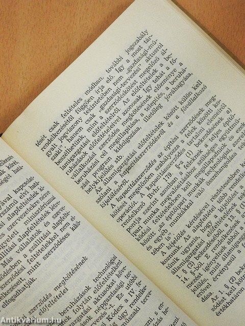 Fővállalkozásra, technológiai szerelésre, komplett berendezésekre vonatkozó tervszerződések